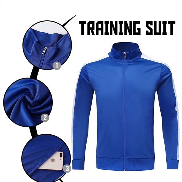 Mens Tracksuit Set Training Suits Sportswear - Picture 4 of 5